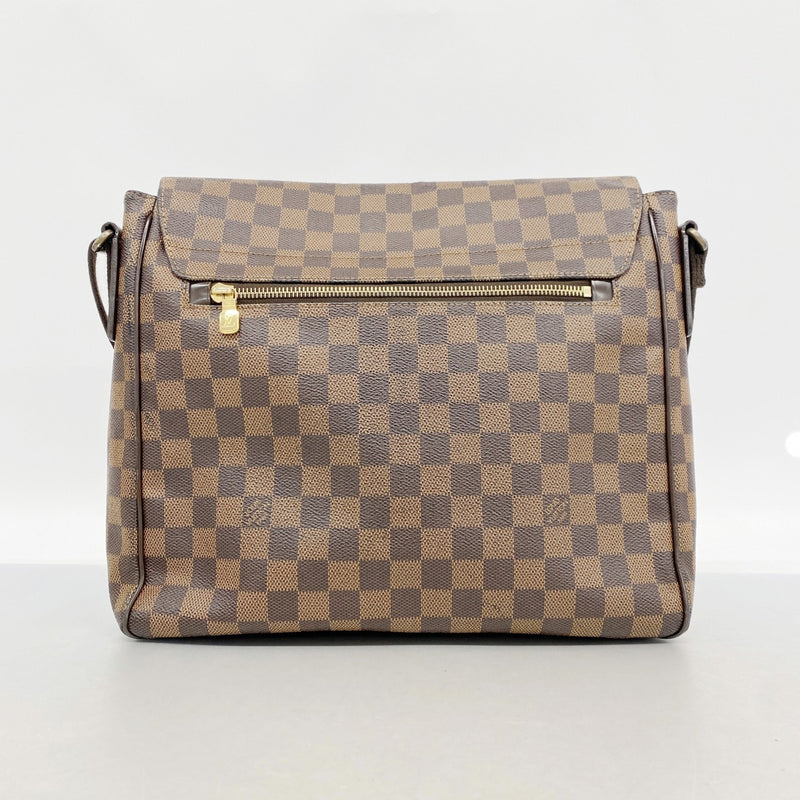 【6fb3218】ルイヴィトン ショルダーバッグ ダミエ ブルックリンMM N51211 エベヌ【中古】メンズ