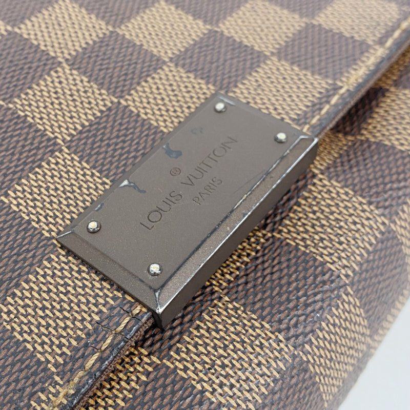 【6fb3218】ルイヴィトン ショルダーバッグ ダミエ ブルックリンMM N51211 エベヌ【中古】メンズ