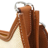 【6fb3222】エルメス ショルダーバッグ エヴリン3PM トワルアッシュ ゴールド シルバー金具 Z刻印【中古】レディース