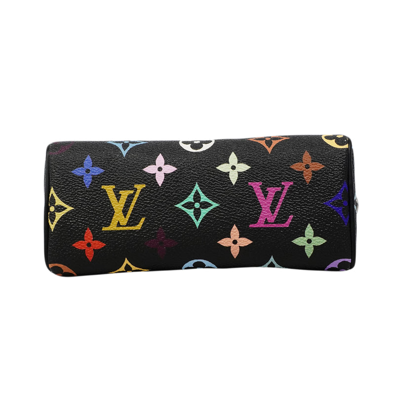【6fb3224】ルイヴィトン ハンドバッグ モノグラム・マルチカラー LV×TM ナノスピーディ M13406 ブラック 2wayバッグ【中古】レディース