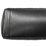 【6fc3225】シャネル ショルダーバッグ デカマトラッセ Wチェーン ラムスキン ブラック シャンパンゴールド金具【中古】レディース