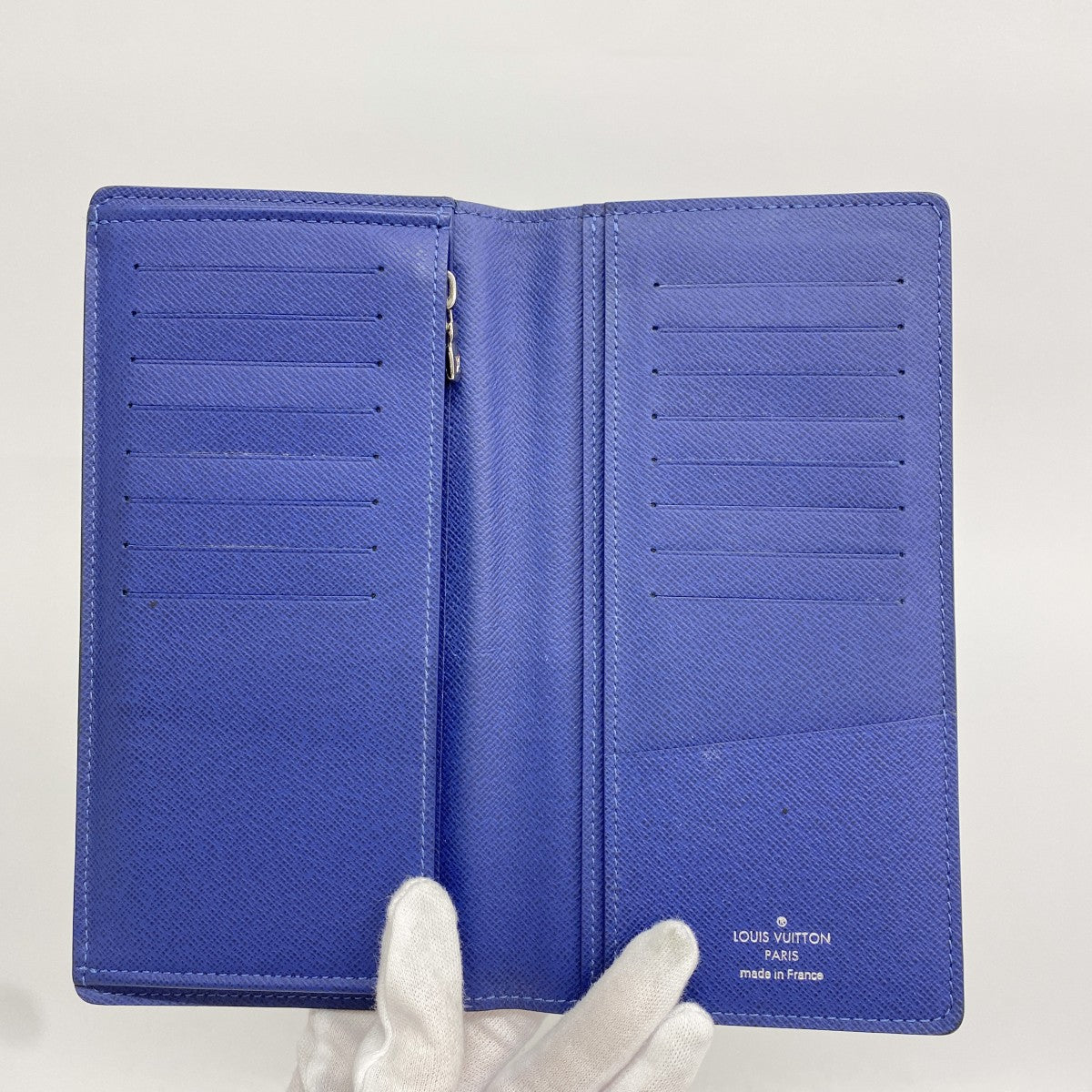 【6fc3235-k】ルイヴィトン 長財布 タイガ ポルトフォイユブラザ M30559 コバルト【中古】メンズ