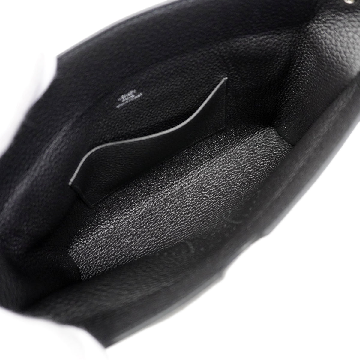 【6fc3240】エルメス ショルダーバッグ ヴィドポッシュ トゴ ブラック シルバー金具 G刻印【中古】レディース