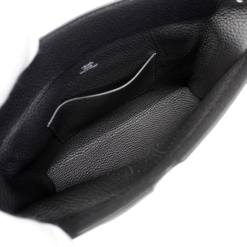 【6fc3240】エルメス ショルダーバッグ ヴィドポッシュ トゴ ブラック シルバー金具 G刻印【中古】レディース
