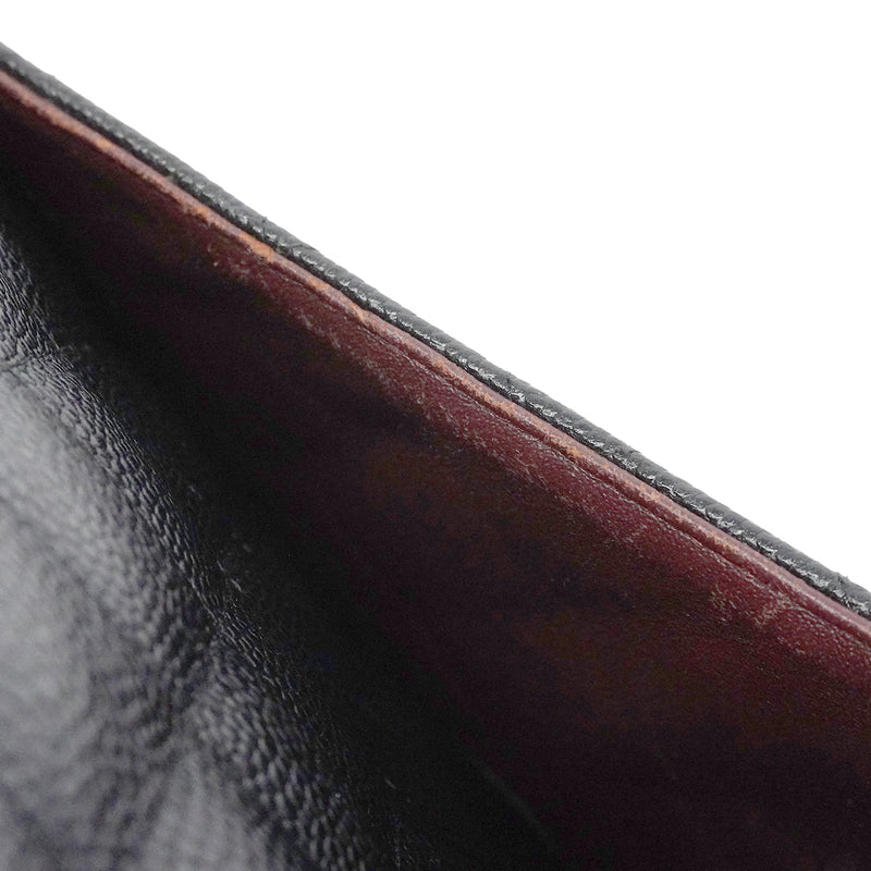 【6fc3246】シャネル ショルダーバッグ デカマトラッセ Wフラップ Wチェーン キャビアスキン ブラック シルバー金具【中古】レディース