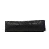 【6fc3249】シャネル ショルダーバッグ マトラッセ Wフラップ Wチェーン ラムスキン ブラック ゴールド金具【中古】レディース