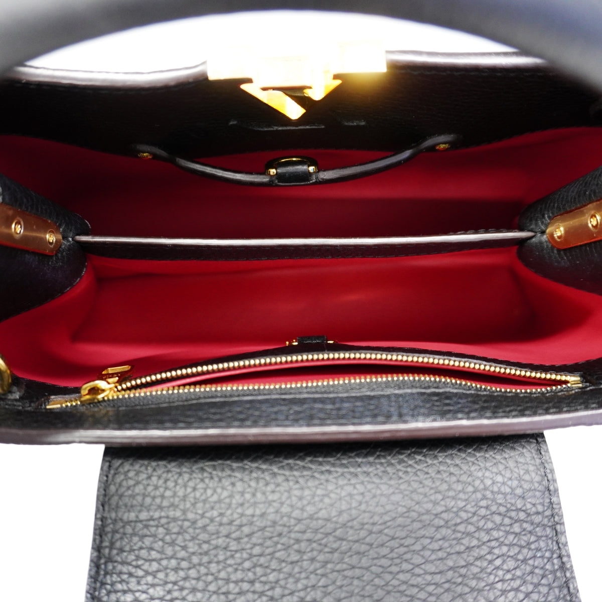 【6fc3251】ルイヴィトン ハンドバッグ トリヨン カプシーヌBB M94755 ノワール 2wayバッグ【中古】レディース