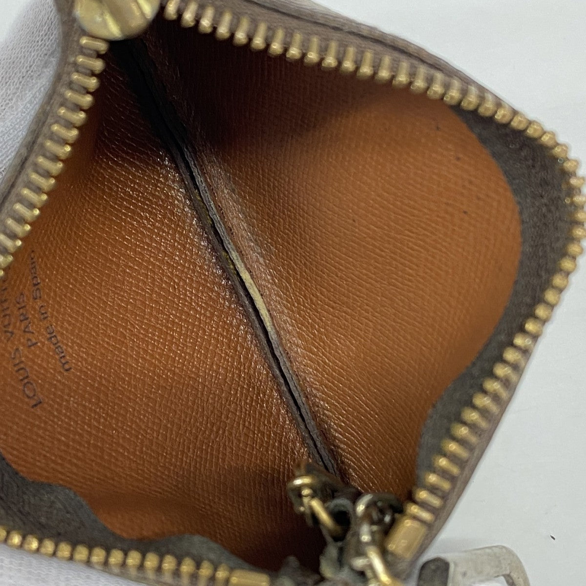 【6fc3258-k】ルイヴィトン コインケース モノグラム ポシェットクレ M62650 ブラウン【中古】メンズ レディース ユニセックス