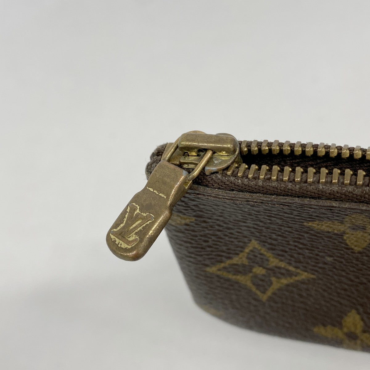 【6fc3258-k】ルイヴィトン コインケース モノグラム ポシェットクレ M62650 ブラウン【中古】メンズ レディース ユニセックス