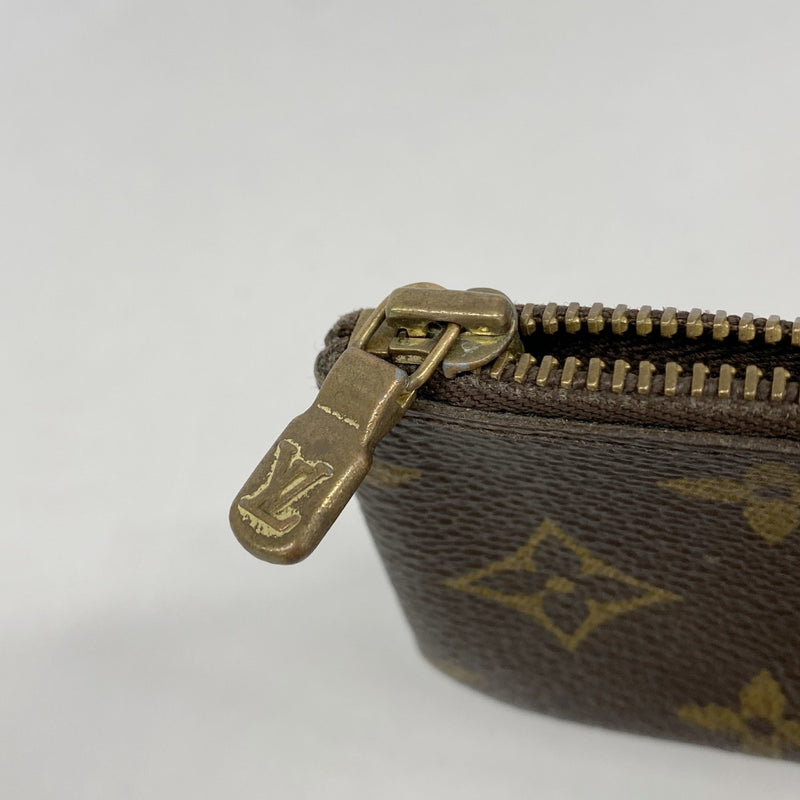 【6fc3258-k】ルイヴィトン コインケース モノグラム ポシェットクレ M62650 ブラウン【中古】メンズ レディース ユニセックス