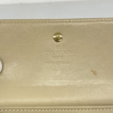 【6fc3259-k】ルイヴィトン 三つ折り財布 ヴェルニ ポルトモネビエカルトクレディ M91167 ベージュ【中古】レディース