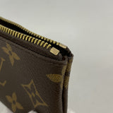 【6fc3261-k】ルイヴィトン コインケース モノグラム ポシェットクレ M62650 ブラウン【中古】メンズ レディース ユニセックス