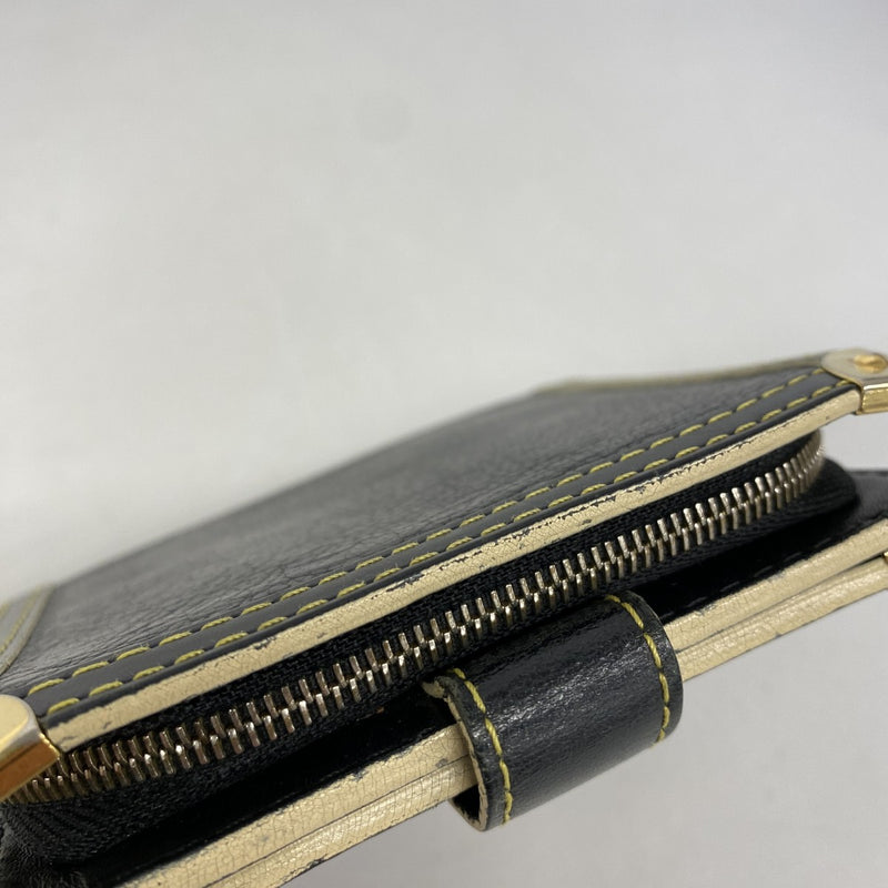 【6fc3262-k】ルイヴィトン 財布 スハリ コンパクトジップ M91828 ノワール【中古】レディース