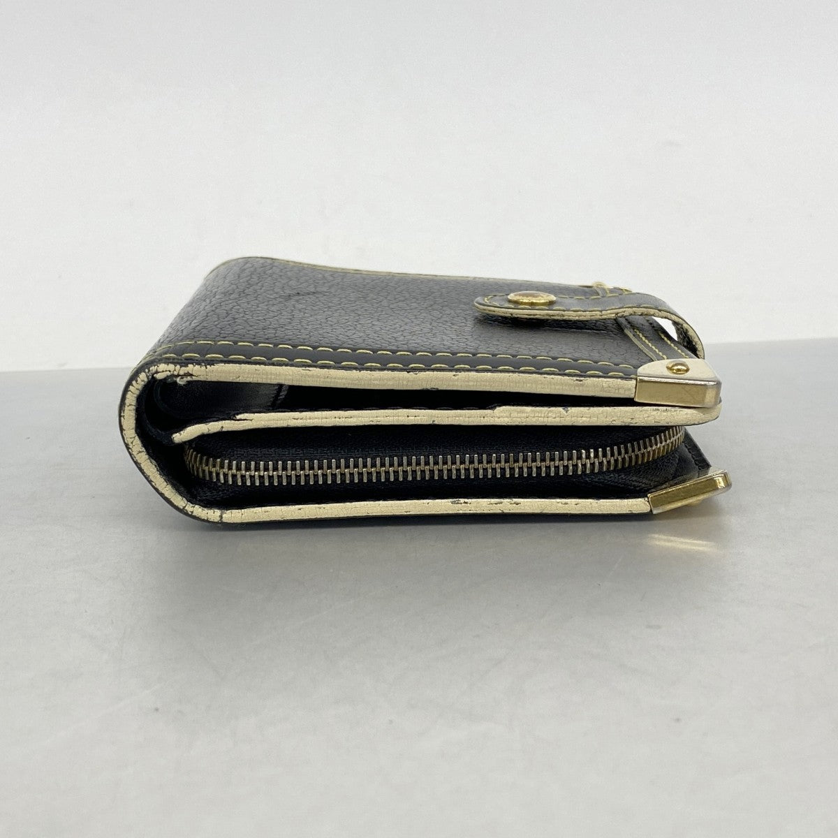 【6fc3262-k】ルイヴィトン 財布 スハリ コンパクトジップ M91828 ノワール【中古】レディース
