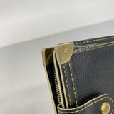 【6fc3262-k】ルイヴィトン 財布 スハリ コンパクトジップ M91828 ノワール【中古】レディース