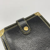 【6fc3262-k】ルイヴィトン 財布 スハリ コンパクトジップ M91828 ノワール【中古】レディース