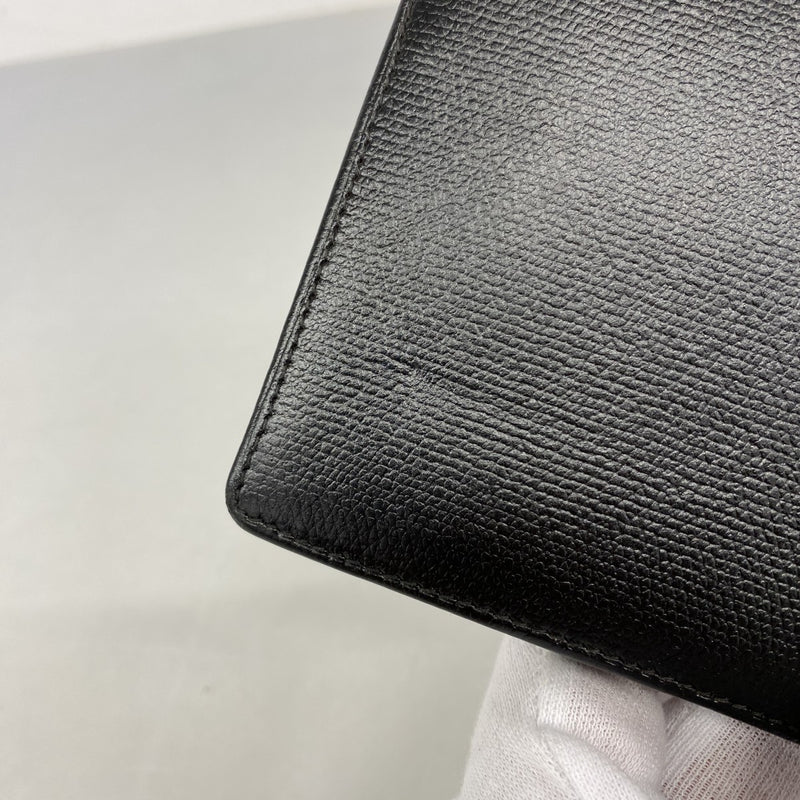【6fc3263-k】シャネル 財布 ココボタン レザー ブラック シルバー金具【中古】レディース