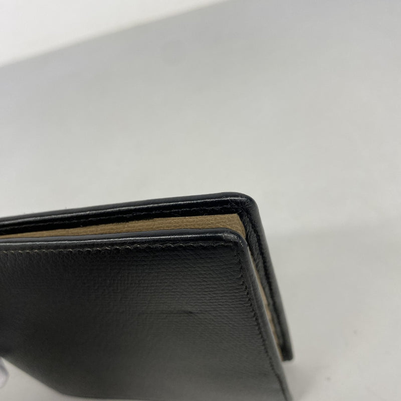 【6fc3263-k】シャネル 財布 ココボタン レザー ブラック シルバー金具【中古】レディース