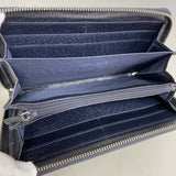 【6fc3270-k】グッチ 長財布 オフィディア 523154 PVC ネイビー シルバー金具【中古】レディース