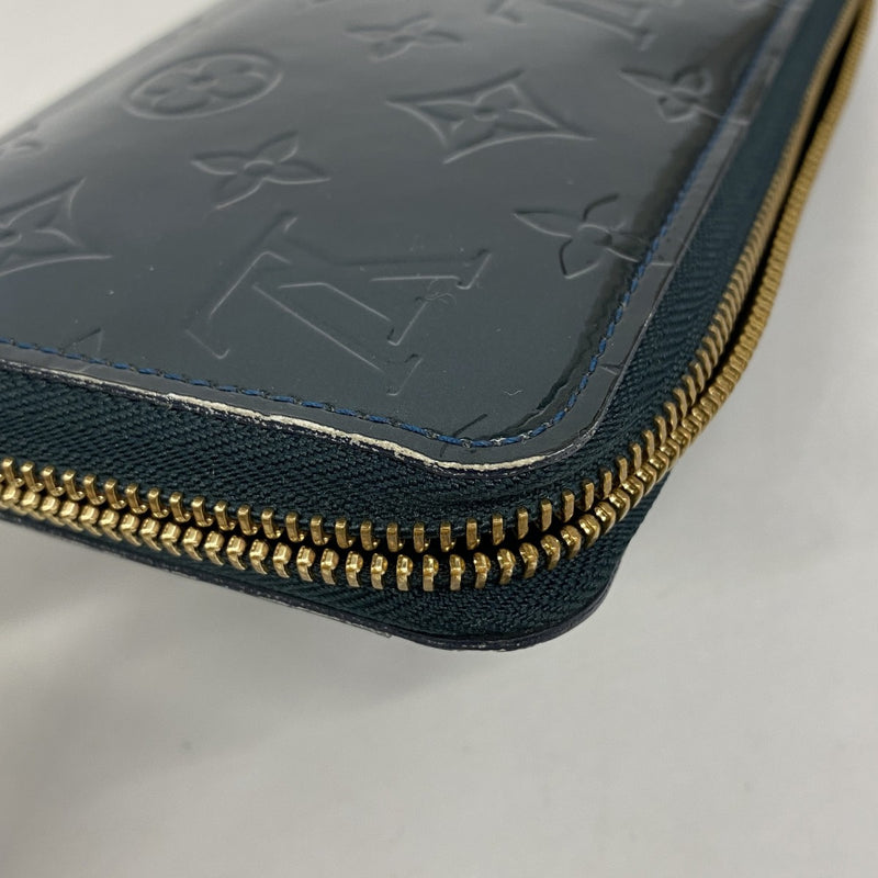 【6fc3279-k】ルイヴィトン 長財布 ヴェルニ ジッピーウォレット M93722 ブルーニュイ【中古】メンズ レディース ユニセックス