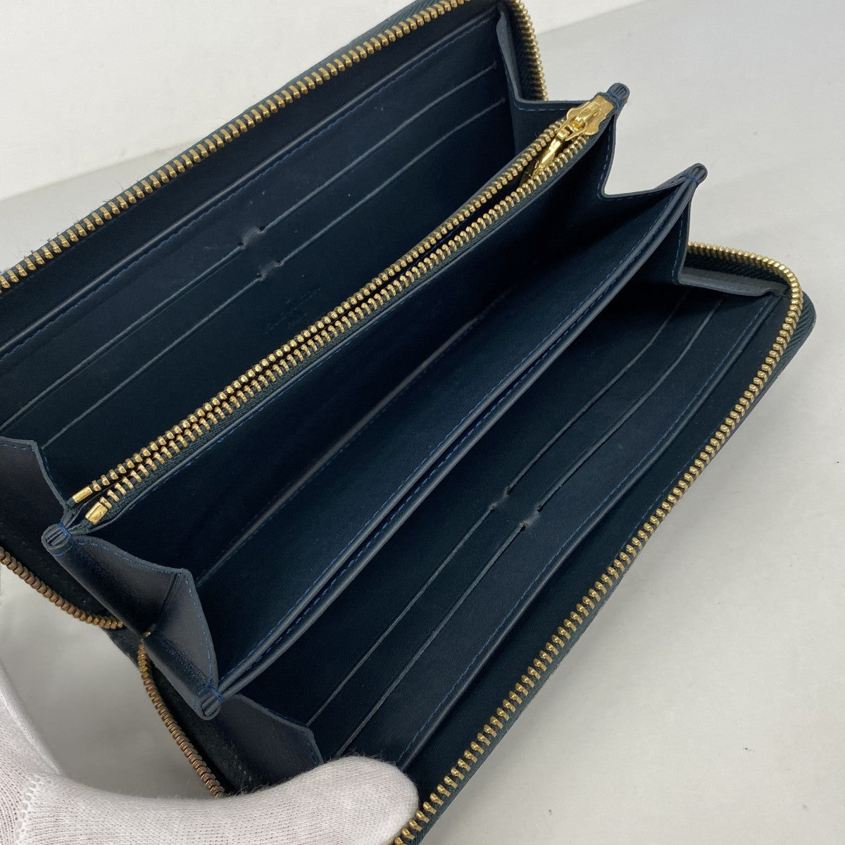 【6fc3279-k】ルイヴィトン 長財布 ヴェルニ ジッピーウォレット M93722 ブルーニュイ【中古】メンズ レディース ユニセックス