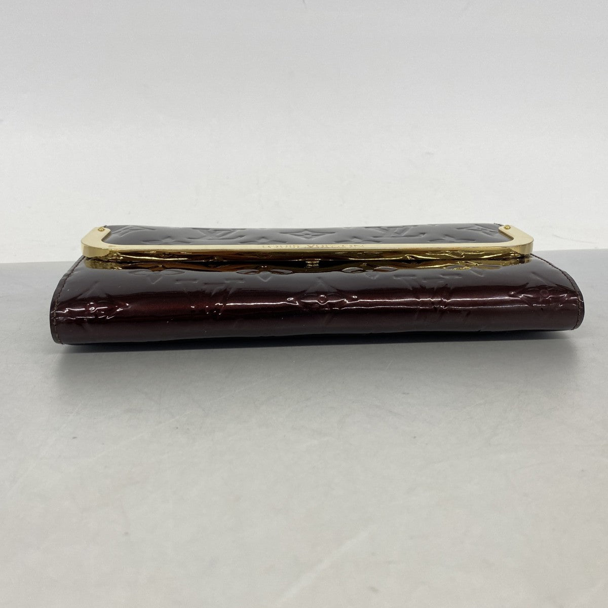 【6fc3281-k】ルイヴィトン 長財布 ヴェルニ ポルトフォイユロスモア M91591 アマラント【中古】レディース