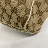 【6fc3283-k】グッチ トートバッグ GGキャンバス 388919 キャンバス ベージュ シャンパンゴールド金具【中古】レディース