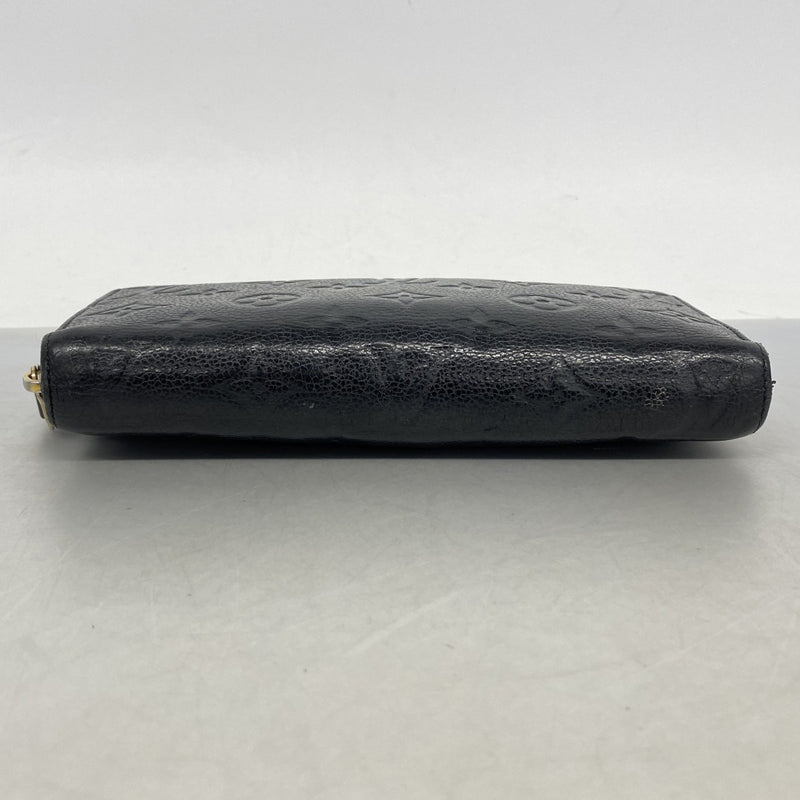 【6fc3287-k】ルイヴィトン 長財布 モノグラム・アンプラント ジッピーウォレット M61864 ノワール【中古】レディース