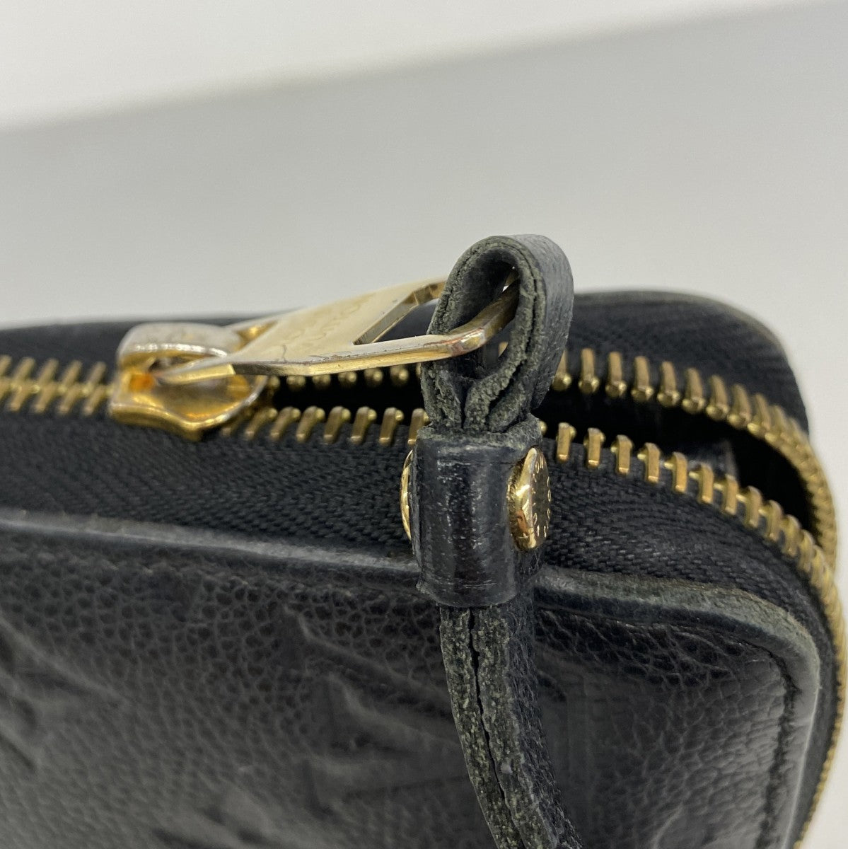 【6fc3287-k】ルイヴィトン 長財布 モノグラム・アンプラント ジッピーウォレット M61864 ノワール【中古】レディース