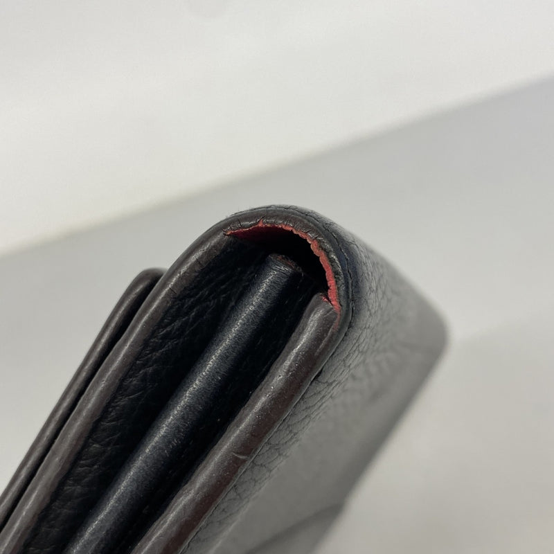【6fc3290-k】ルイヴィトン 長財布 トリヨン ポルトフォイユカプシーヌ M61248 ノワール【中古】レディース