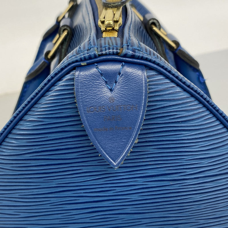 【6fc3293】ルイヴィトン ハンドバッグ エピ スピーディ25 M43015 トレドブルー【中古】レディース