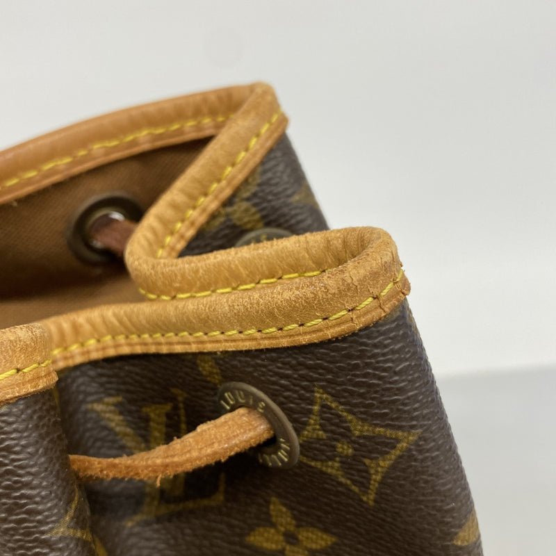 【6fc3295】ルイヴィトン リュック・デイパック モノグラム モンスリMM M51136 ブラウン【中古】レディース