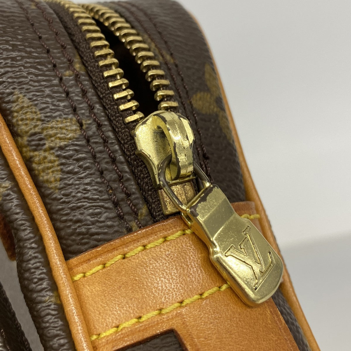 【6fc3298】ルイヴィトン ショルダーバッグ モノグラム ポシェットマルリーバンドリエール M51828 ブラウン【中古】レディース