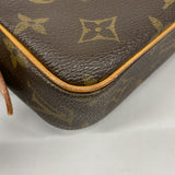 【6fc3298】ルイヴィトン ショルダーバッグ モノグラム ポシェットマルリーバンドリエール M51828 ブラウン【中古】レディース