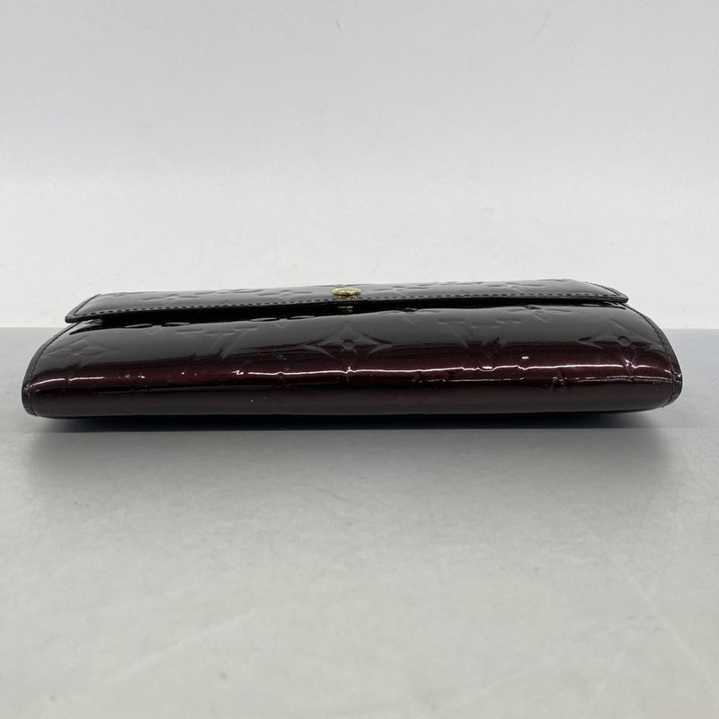 【6fc3301】ルイヴィトン 長財布 ヴェルニ ポルトフォイユサラ M93524 アマラント【中古】レディース