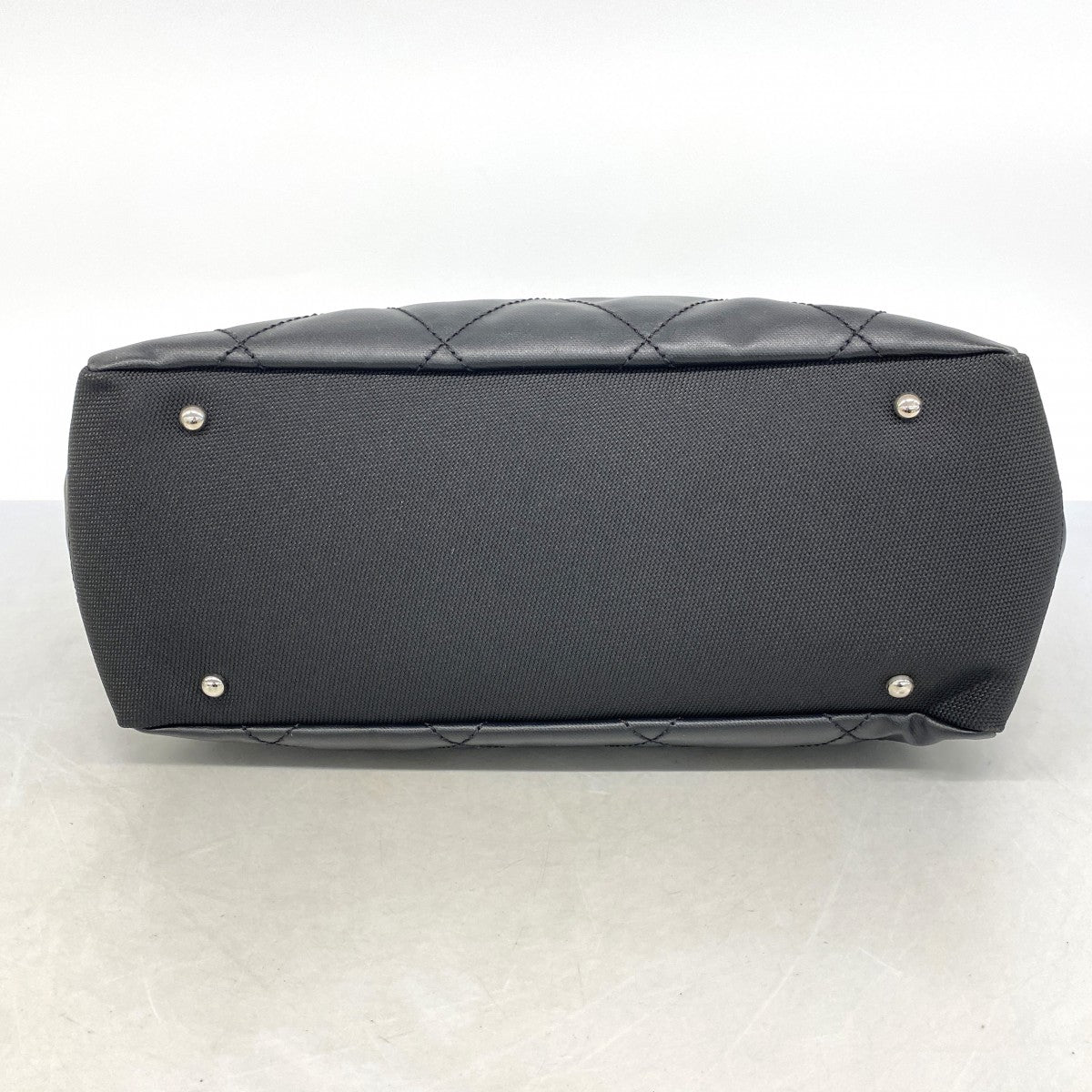 【6fc3332-k】シャネル トートバッグ パリビアリッツ キャンバス ブラック シルバー金具【中古】レディース