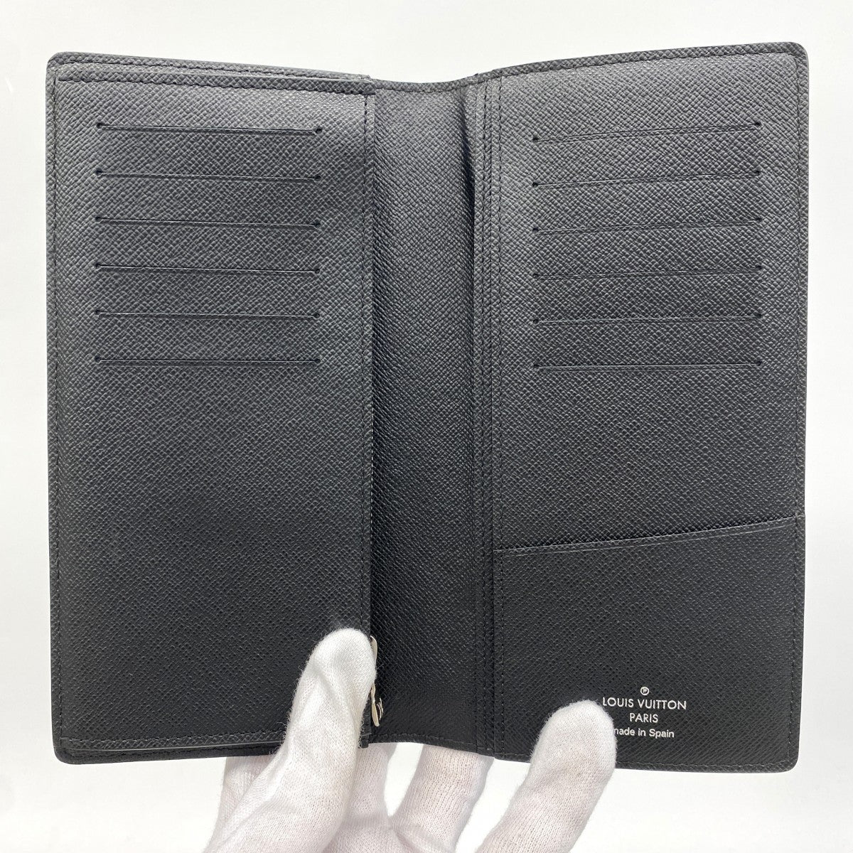 【6fc3336-k】ルイヴィトン 長財布 ダミエ・グラフィット ポルトフォイユブラザ N61211 ブラック クリストファーネメス【中古】メンズ