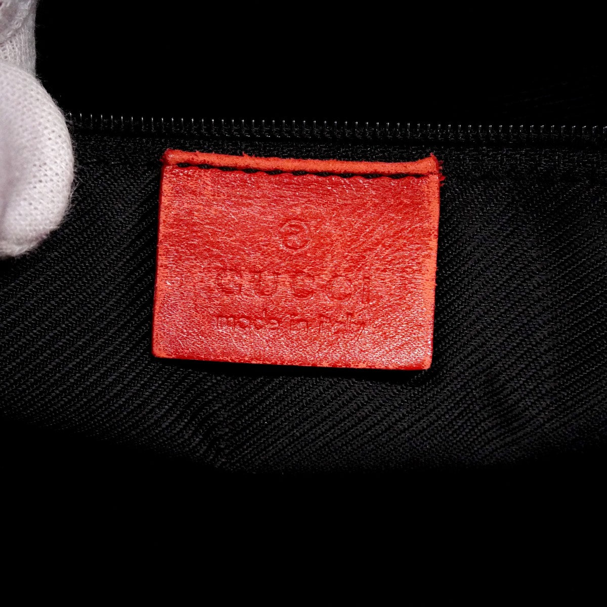 【6fc3347】グッチ トートバッグ GGキャンバス 002 1119 キャンバス ブラック レッド ゴールド金具【中古】レディース