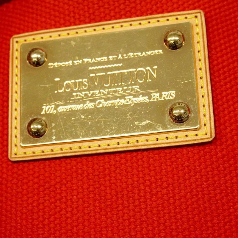 【6fc3356】ルイヴィトン トートバッグ アンティグア サックウィークエンド M40028 ルージュ【中古】レディース