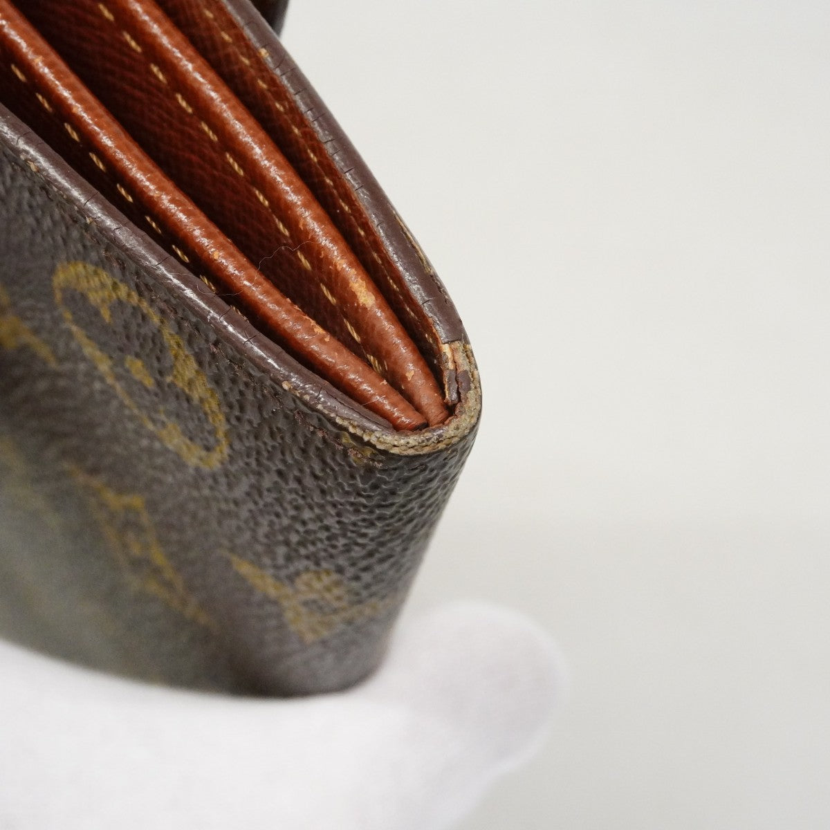 【6fc3362】ルイヴィトン 長財布 モノグラム ポシェットポルトモネクレディ M61725 ブラウン【中古】レディース