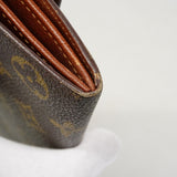 【6fc3362】ルイヴィトン 長財布 モノグラム ポシェットポルトモネクレディ M61725 ブラウン【中古】レディース