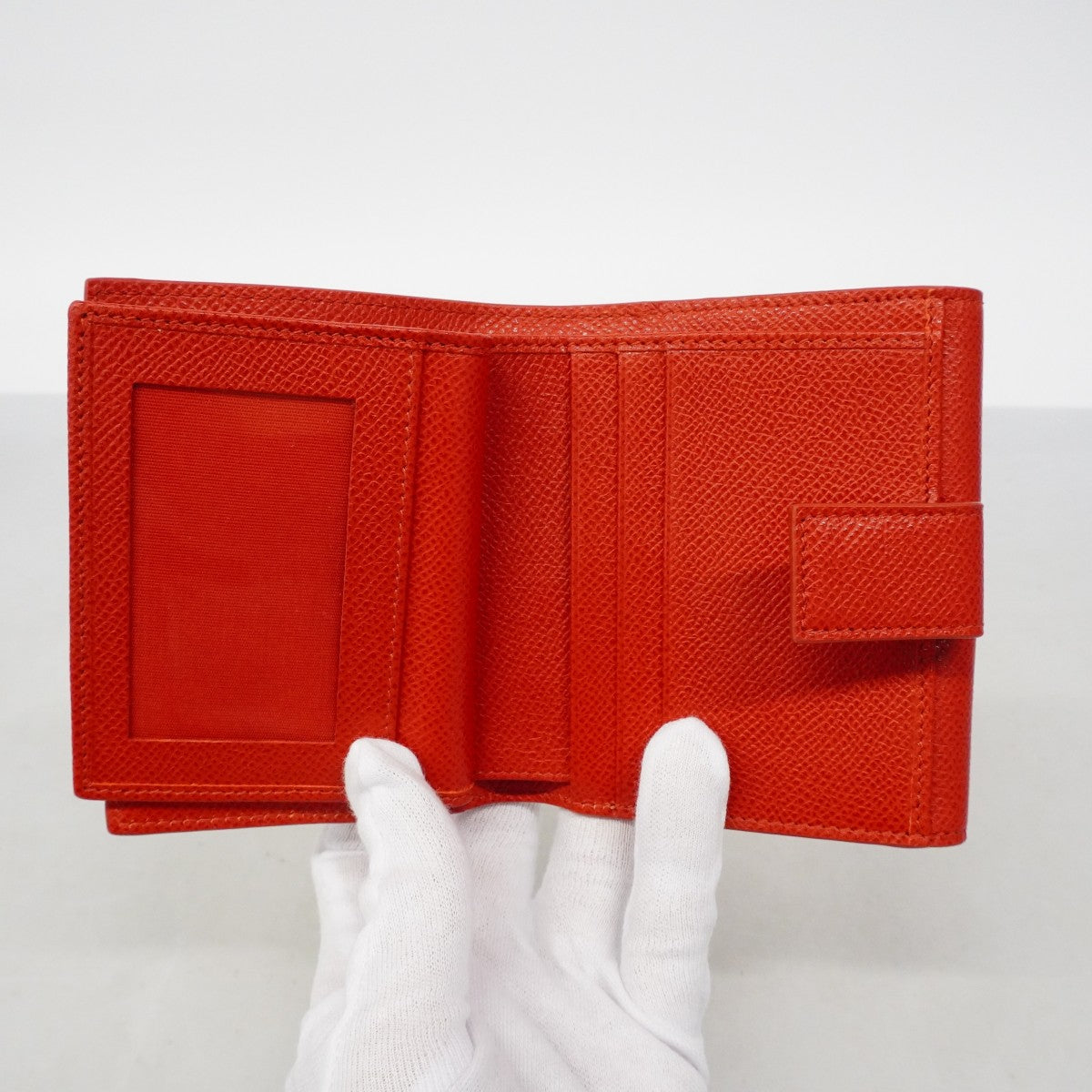 【6fc3365】サルヴァトーレフェラガモ 財布 ヴァラ レザー レッド ゴールド金具【中古】レディース