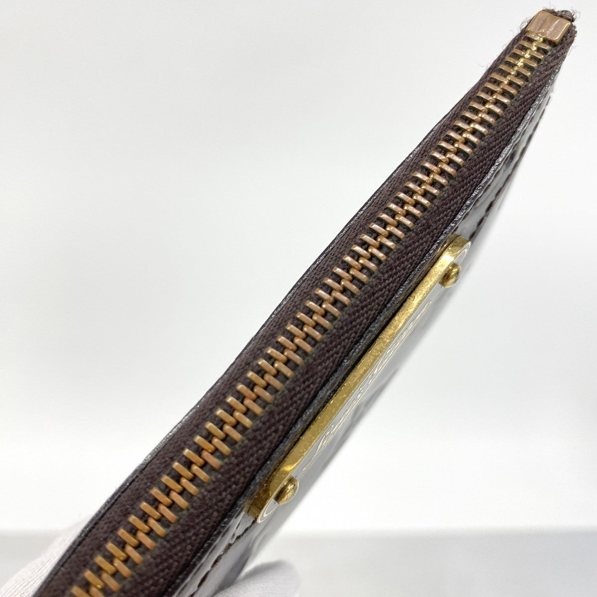 【6fc3374】ルイヴィトン コインケース ヴェルニ ポシェットクレNM M93557 アマラント【中古】レディース
