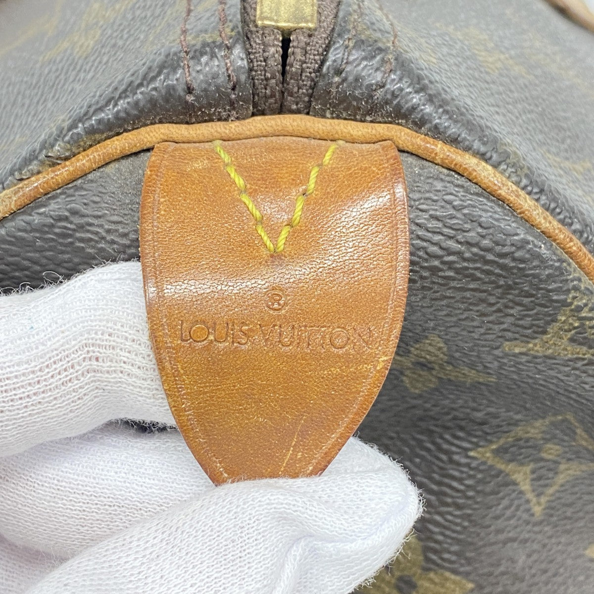 【6fc3377】ルイヴィトン ハンドバッグ モノグラム スピーディ35 M41107 ブラウン【中古】レディース
