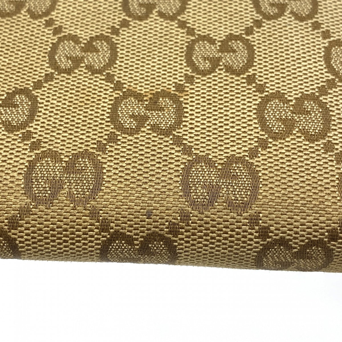 【6fc3384】グッチ 長財布 GGキャンバス 295671 キャンバス ベージュ レッド シャンパンゴールド金具【中古】レディース