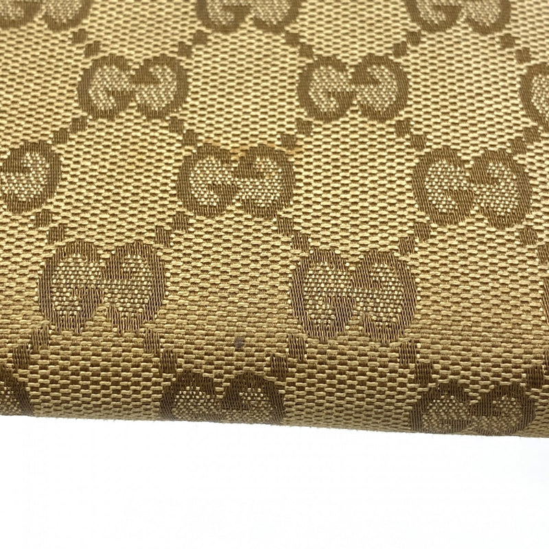 【6fc3384】グッチ 長財布 GGキャンバス 295671 キャンバス ベージュ レッド シャンパンゴールド金具【中古】レディース