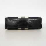 【6fc3392】グッチ トートバッグ 002 1119 キャンバス ブラック ネイビー ゴールド金具【中古】レディース
