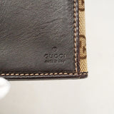 【6fc3395】グッチ 長財布 GGキャンバス 226154 キャンバス ブラウン ゴールド金具【中古】レディース