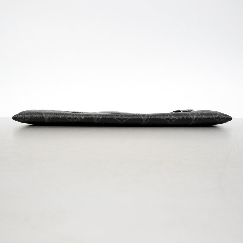 【6fc3413】ルイヴィトン クラッチバッグ モノグラム・エクリプス ポシェットディスカバリー M62291 ブラック【中古】メンズ