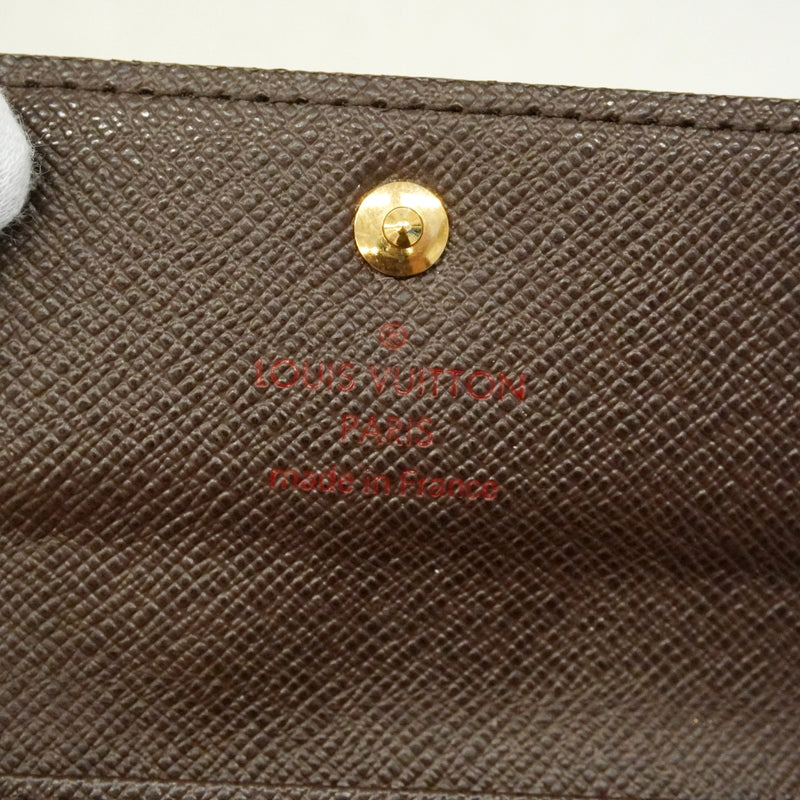 【6fc3417】ルイヴィトン キーケース ダミエ ミュルティクレ4 N62631 エベヌ【中古】メンズ レディース ユニセックス